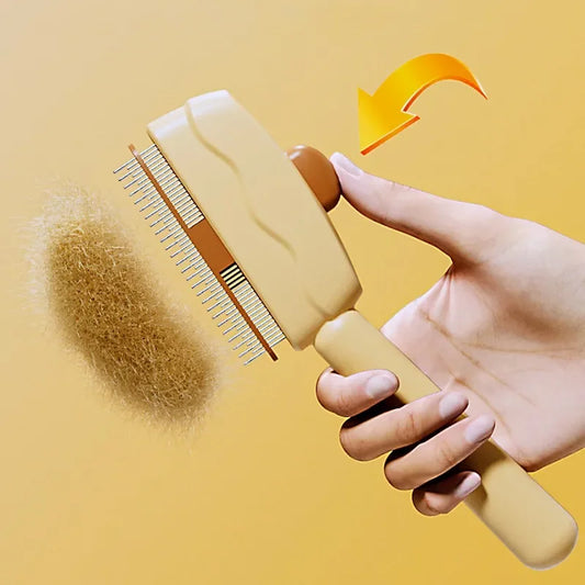 Self-Cleaning Pet Hair Remover Brush
