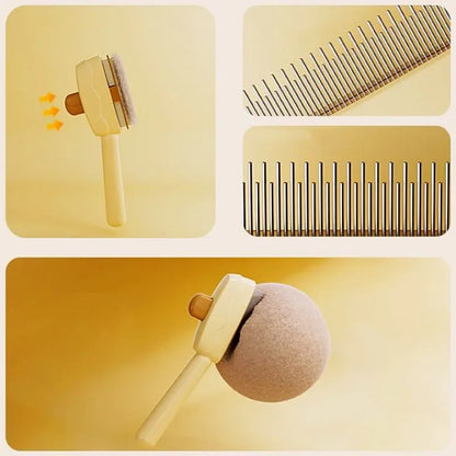 Self-Cleaning Pet Hair Remover Brush