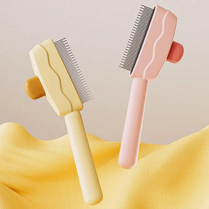 Self-Cleaning Pet Hair Remover Brush