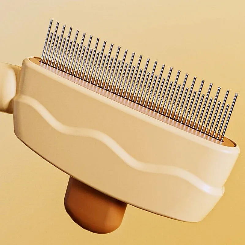 Self-Cleaning Pet Hair Remover Brush